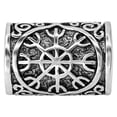 thumbnail image 3 of 81stgeneration Unisex 925 Sterling Silver Norse Helm of Awe Braid Beard Dreadlock Hair Bead Tube, 3 of 5