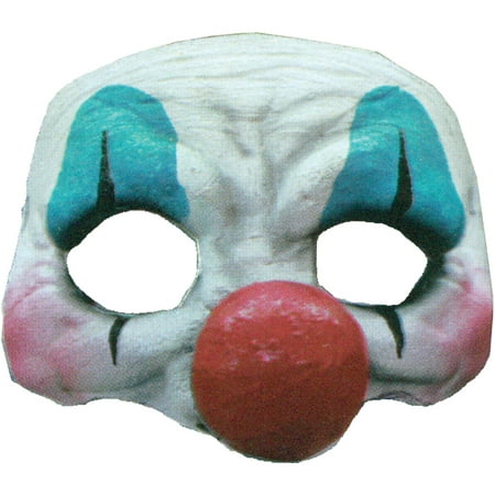 Happy Clown Latex Half Mask Adult Halloween Accessory