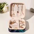 thumbnail image 6 of Yak Travel Portable Square Jewelry Box: Storage Box, Decorative Box, and Jewelry Stand for Rings, Earrings, Necklaces, Bracelets, and More – Ideal for Girls and Women, 6 of 6