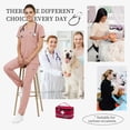 thumbnail image 5 of Niaahinn Scrubs for Women Set - V-Neck Top & Elastic Waist Pants for Nursing Uniforms with 7 Pockets, 5 of 7