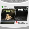 thumbnail image 4 of Qpednta Floral Butterfly Rear Cargo Liner Car Trunk Mat 29"x39" Universal, All Weather Anti-Slip Backing Rear Trunk Protection Auto Interior Decor Accessories, 4 of 7