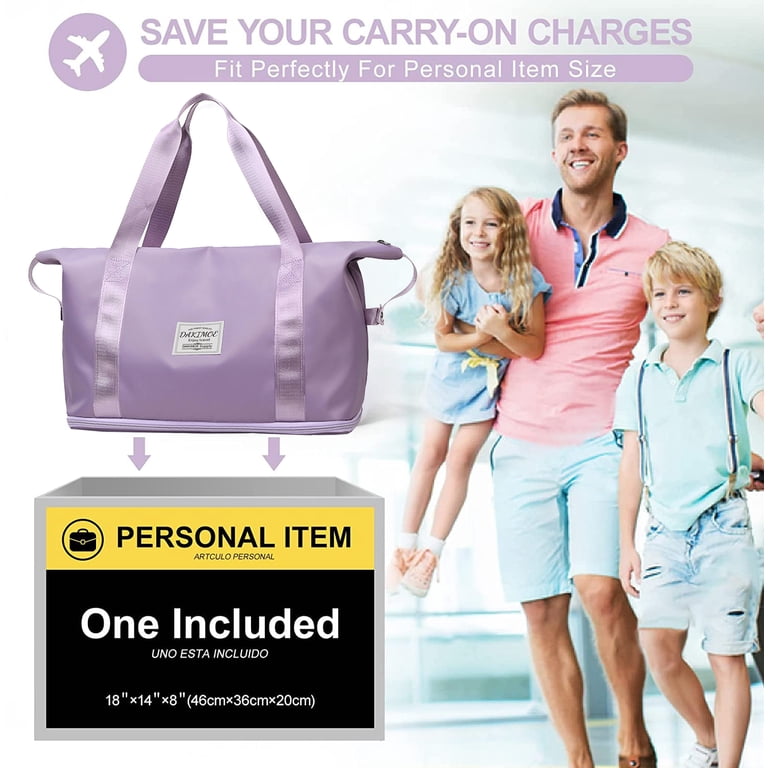Dakimoe Weekender Travel Duffle Bag, Purple photo 3