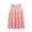 Pink, variant on FLMEI Little Girls Spaghetti Straps Dress Toddler Summer Casual Cotton Princess Dresses Solid Colour Twisted Sundress for Baby Kids 1-10 Years