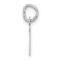 thumbnail image 2 of Diamond2Deal 14K White Gold Small Slanted Block Letter Z Initial Pendant for Women, 2 of 5