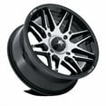 thumbnail image 2 of 15x7 MSA Offroad M52 Radar Gloss Black W/ Machined Face UTV Wheel 4x137 (10mm), 2 of 3
