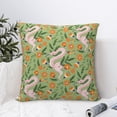 thumbnail image 6 of Rateoe Snake And Floral Pattern Throw Pillow Cover Premium Pillow Stuffer Sham Square for Decorative Cushion Bed Couch Sofa(Pillow insert not included), 6 of 8