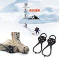 thumbnail image 4 of 1 par de agarres de nieve Bsvklp de 5 picos antideslizantes para niños, 4 of 7
