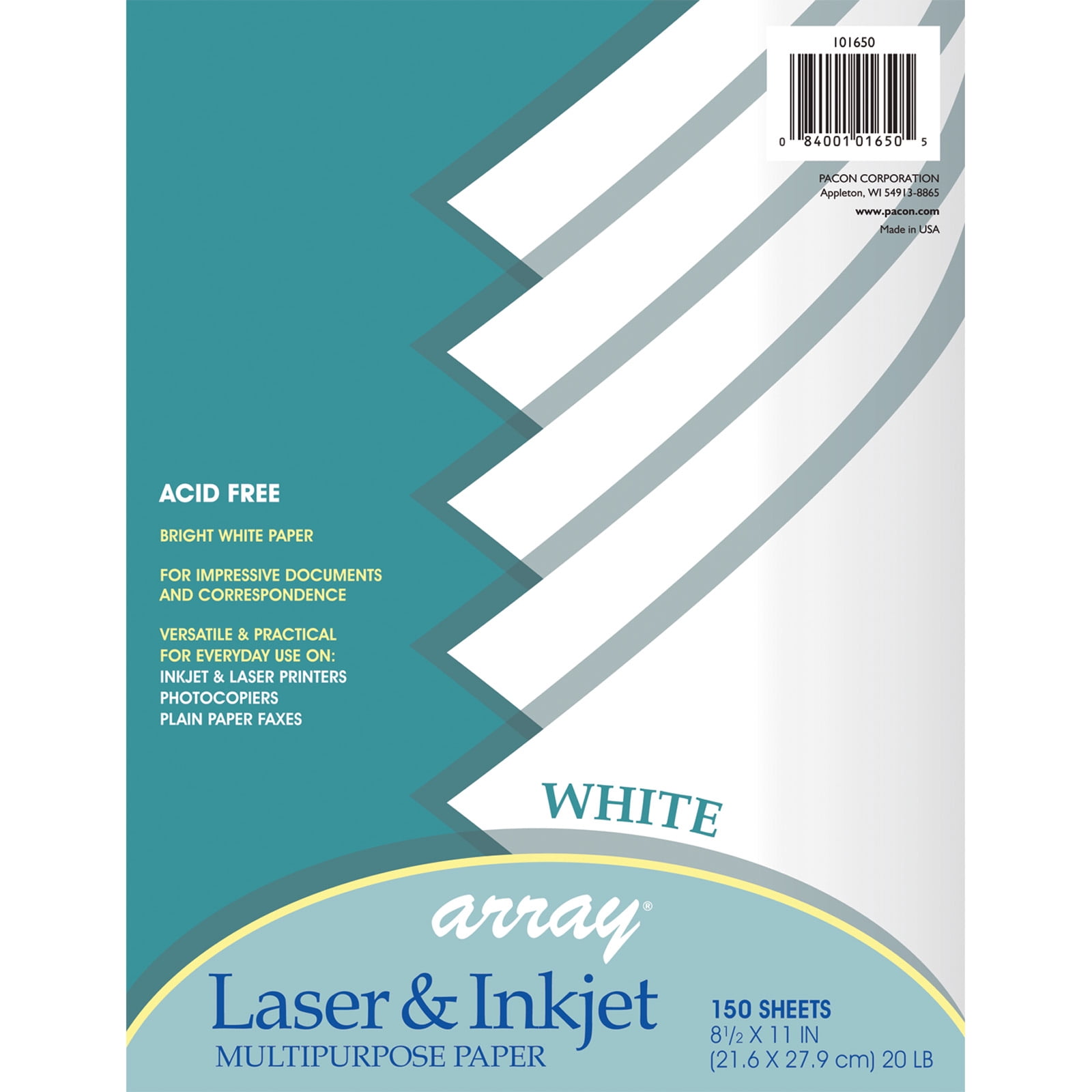 Pacon Mutli-Purpose Paper, White, 8-1/2" x 11", 150 Sheets Per Pack, 3 Packs