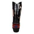 thumbnail image 3 of Rustic Western Bald Eagle Clutching Liberty Bell Cowboy Boot Vase Figurine, 3 of 6