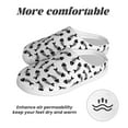 thumbnail image 6 of Haiem Fish Bone Print Women's Fuzzy Memory Foam House Slipper Cozy Home Footwear Non-slip Winter Slippers-39/40, 6 of 7
