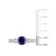 thumbnail image 5 of Everly Women's Created Sapphire 10k White Gold Ring, 5 of 6
