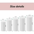 thumbnail image 3 of EAYSG 5-Piece Lightweight Overlapping Cylinder Pedestal Stand Set – Space-Saving Display Base for Weddings, Parties, and Retail Decor, 3 of 6