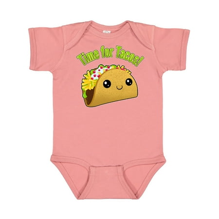 

Inktastic Time for Tacos- cute taco Gift Baby Boy or Baby Girl Bodysuit