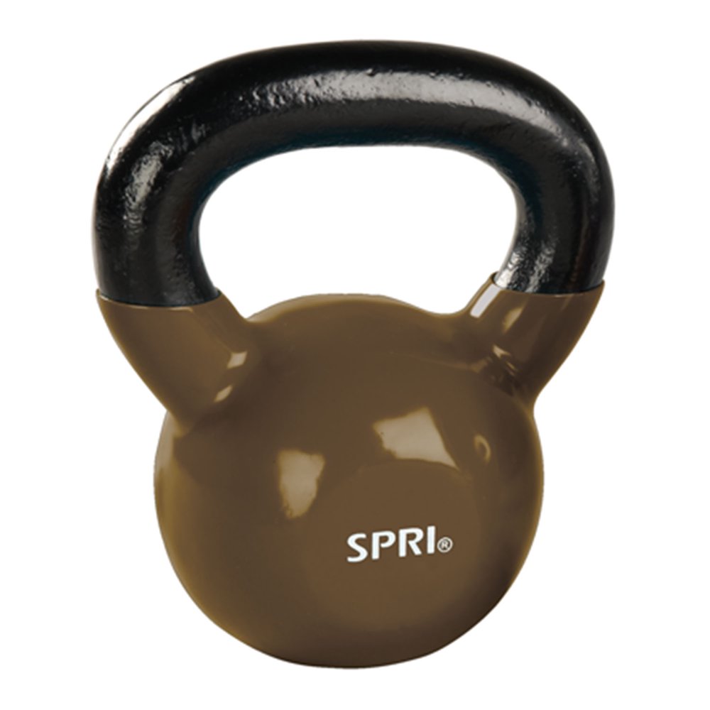 SPRI Deluxe Vinyl Kettlebell, 35 lbs, Single