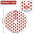 thumbnail image 2 of 30 Inch Christmas Tree Skirt – Velvet Plush Tree Mat, Soft Thickened Polyester with Red Ties, Single-Sided Printing, Available in 30in/36in/48in, Perfect for Holiday Xmas Tree Decoration, 2 of 7