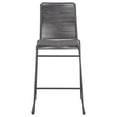 thumbnail image 4 of Jerome Woven Rope Metal Bar Chair Charcoal (Set of 2), 4 of 12