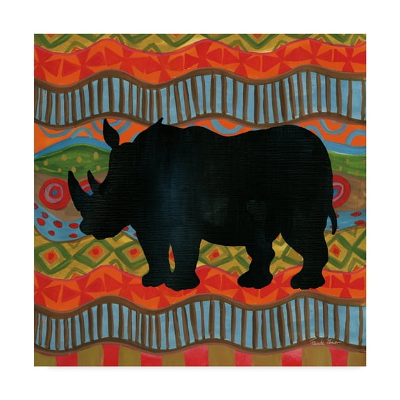 Trademark Fine Art 'African Animal IV ' Canvas Art by Farida Zaman