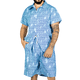 thumbnail image 1 of Conjunto Hombre Verano Camisa y Short a Juego Alberca Playa y Calor, 1 of 5