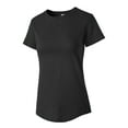 thumbnail image 2 of Hat and Beyond Women's Round Hem Bottom Workout Athletic Yoga Top Short Sleeve Tee Shirt, 2 of 4