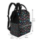 thumbnail image 2 of Disketp Multicolored Butterflies Mochila de Pañales de Gran Capacidad con Múltiples Bolsillos, Mochila de Viaje Multifuncional para Bebé, Unisex, Moderna y Resistente, 2 of 6