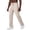 Khaki, variant on Mens Baggy Bootcut Sweatpants Wide Leg Flared Stretch Elastic Waist Drawstring Cotton Joggers Workout Casual Pants