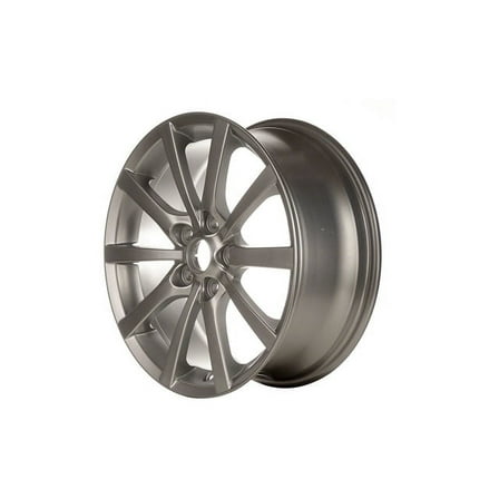 Aluminum Wheel - Silver - 17 x 7 Inch - 55mm Offset - 10 Spoke - 5 Lug - Compatible with 2006 - 2010 Mazda MX-5 Miata 2007 2008 2009