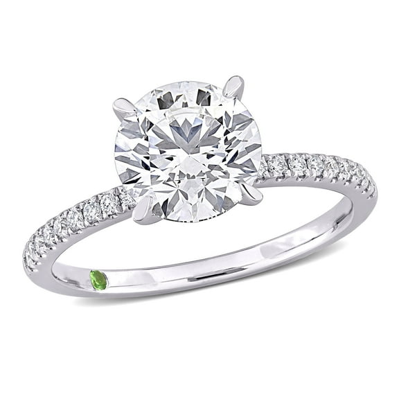 Created Forever Women's 2 1/6ct TW Lab Grown Diamond 14k White Gold Solitaire Ring