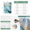 thumbnail image 4 of Turquoise Marble Tie Up Curtain Valance for Window,Adjustable Rod Pocket Window Curtains Shades,Farmhouse Abstract Ombre Texture Light Filtering Valance Drapes for Kitchen Living Room Bedroom 42"x63", 4 of 8