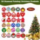 thumbnail image 5 of Yuarrent 30 unids/set fácil de colgar pintura de diamantes colgante de árbol de Navidad pintura de diamantes Navidad Kits de decoración para fiestas, 5 of 6