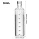thumbnail image 3 of Billuyoard Botella de agua de vidrio, reemplazo lavable, resistente al calor, transparente, escala de tiempo, para interiores y exteriores, jugo de té, Teteras 500ml Billuyoard HA067173-01, 3 of 6