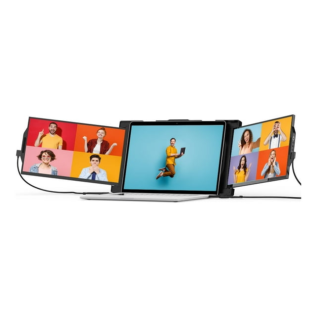 Mobile Pixels TRIO Max - Moniteur LCD - 14,1 Pouces - portable - 1920 x 1080 Full HD (1080p) @ 60 Hz - IPS - 250 Cd/m2 - Noir Métallique