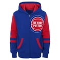 thumbnail image 2 of Preschool Blue Detroit Pistons Straight To The League Full-Zip Hoodie, 2 of 3