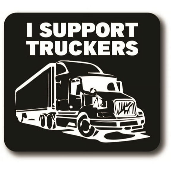 Magnet Me Up I Support Truckers Magnet Decal, 4x4.5 Inches, Vinyl Automotive Magnet