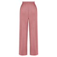 thumbnail image 6 of EDFBUYKRS Female Women Pants Casual Womens Pants Petite Women Casual Knitted Ribbed Hight Waist Solid Color Long Pants Trousers with Pockets M, 6 of 7