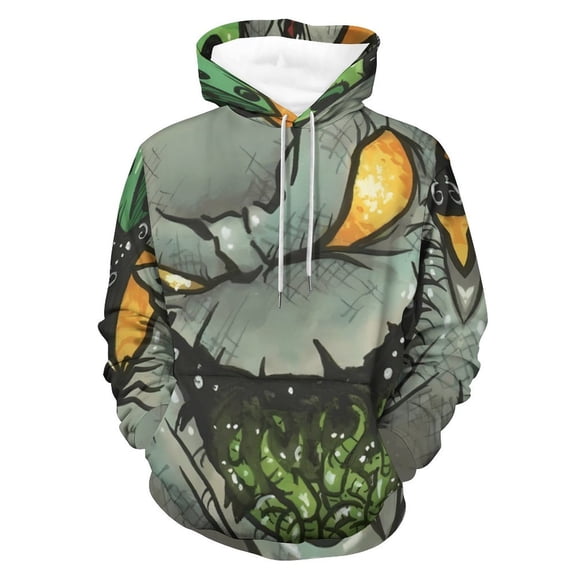Oogie Boogie Hoodies for Men Women 3D Print Pullover Novelty Hooded Sweatshirt Hoodies with Big Pockets S