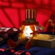 thumbnail image 5 of Adorno de muñeca del Día de la Independencia con piernas largas y sombrero alto iluminado, 5 of 5