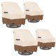 thumbnail image 1 of ANartcle Funda giratoria para silla de patio, paquete de 4, funda para silla de exterior resistente al agua 600D (28 W x 33 D x 36 H pulgadas), fundas para muebles de patio, fundas impermeables para m, 1 of 1