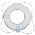 thumbnail image 1 of Taylor Made PFD - Personal Floatation Device 380 Life Buoy; 30 Inch Diameter; Ring; With Sewn In Beckets To Secure Grab Line; White, 1 of 2