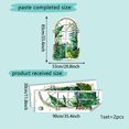 thumbnail image 3 of Adhesivo de pared con plantas verdes tropicales, acuarela botánica, 30 x 90 cm, 3 of 3