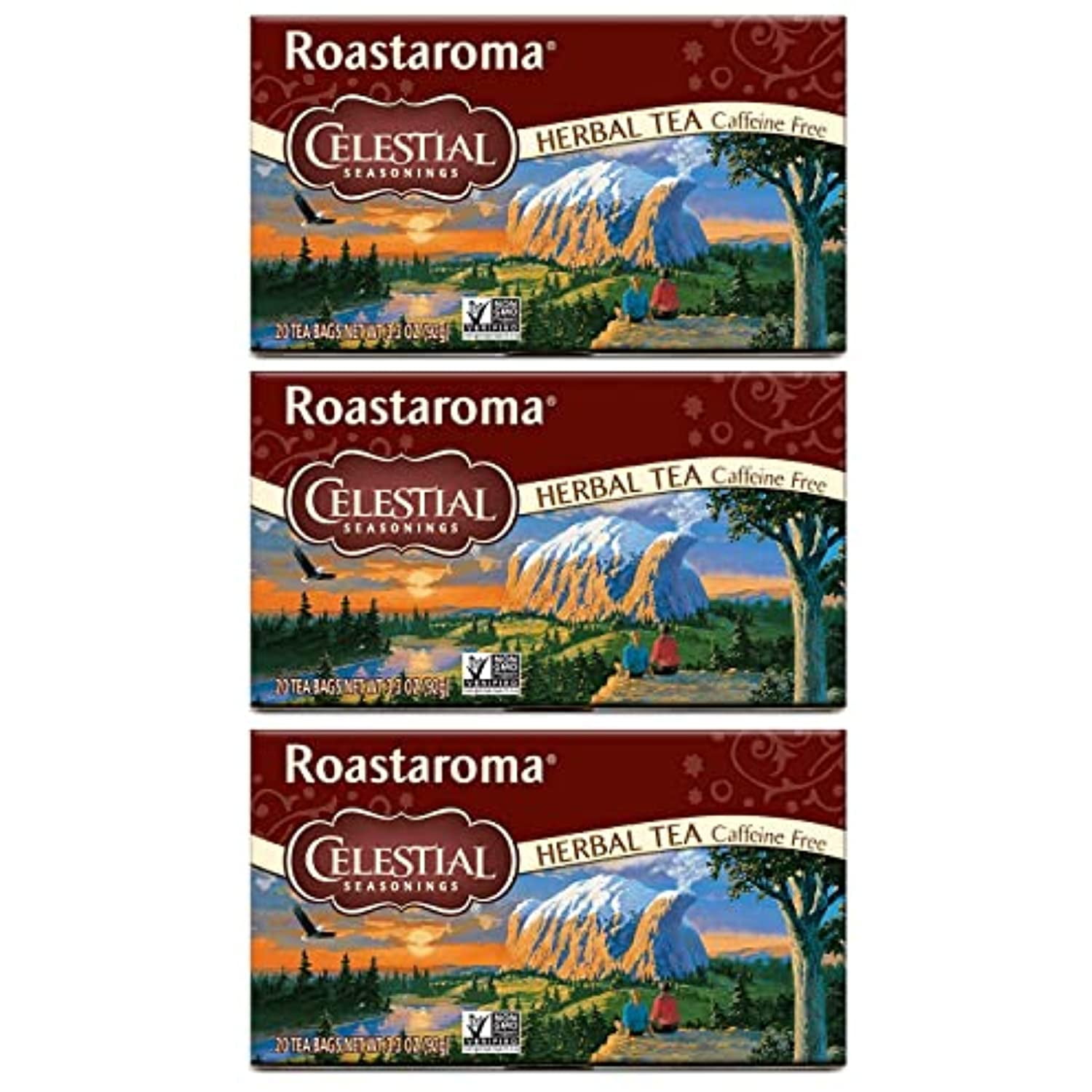 Celestial Seasonings Herbal Tea, Roastaroma, 20 Bags, Pack Of 3