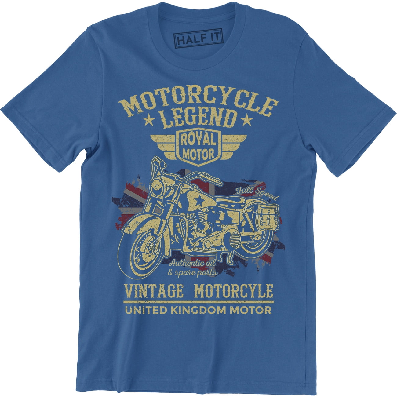 Motorcycle Legend Vintage Motorcycle UK Motor Squad Rider Men's T