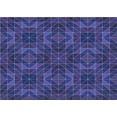 thumbnail image 1 of Ahgly Company Machine Washable Indoor Rectangle Transitional Royal Blue Area Rugs, 2' x 4', 1 of 7