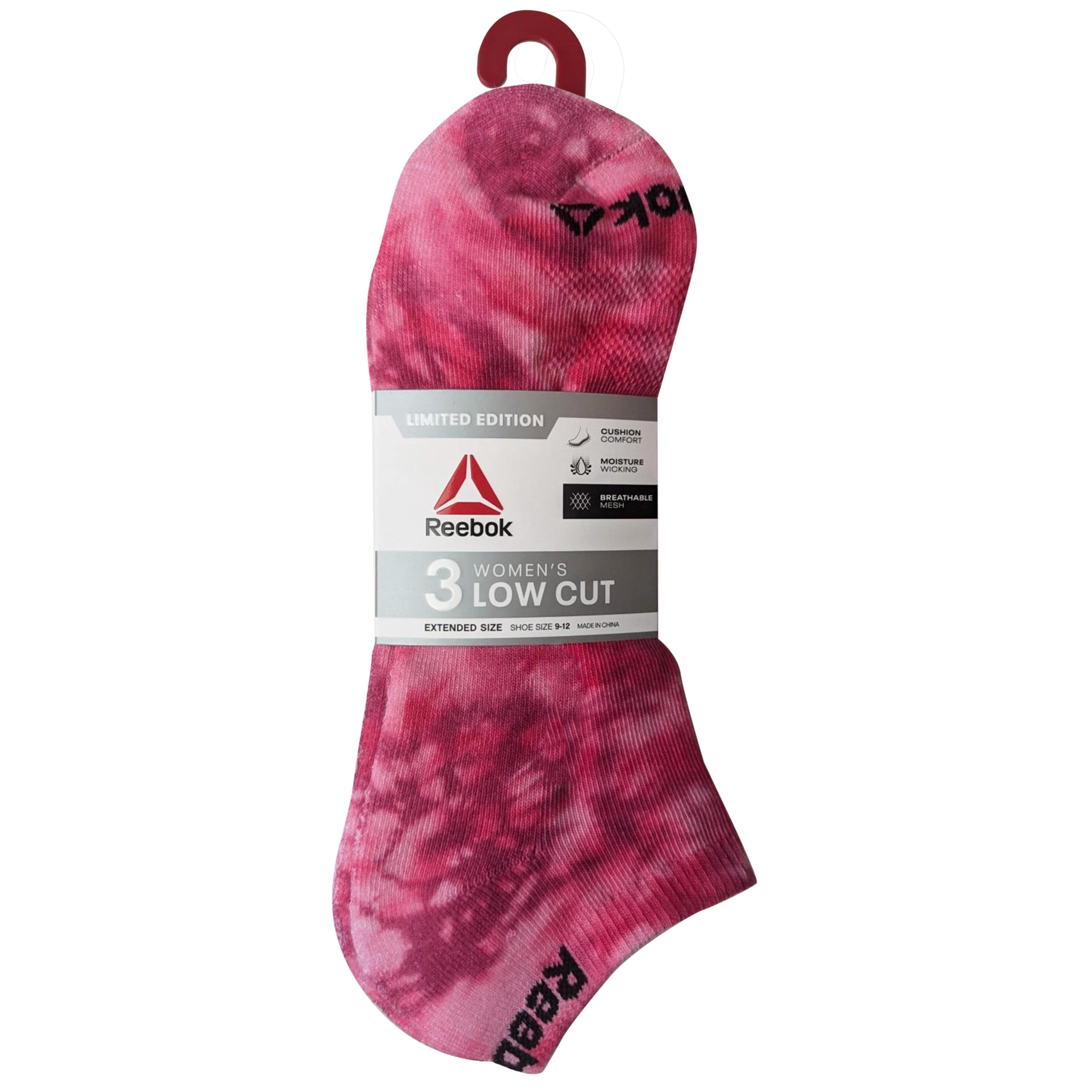 Reebok Women's Limited Edition Cushion Low Cut Socks, 3-Pack