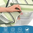 thumbnail image 3 of Yayeee Kitchen Curtains Tier Pair Light Filtering 27"x36" Rod Pocket Short Cafe Window Panel, Martini Glass, 3 of 7