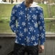 thumbnail image 3 of Sudadera con capucha y cremallera con copos de nieve navideños para hombre y mujer, sudaderas con capucha con estampado 3D, abrigos para niño y niño, ropa de calle con capucha y cremallera, 3 of 5