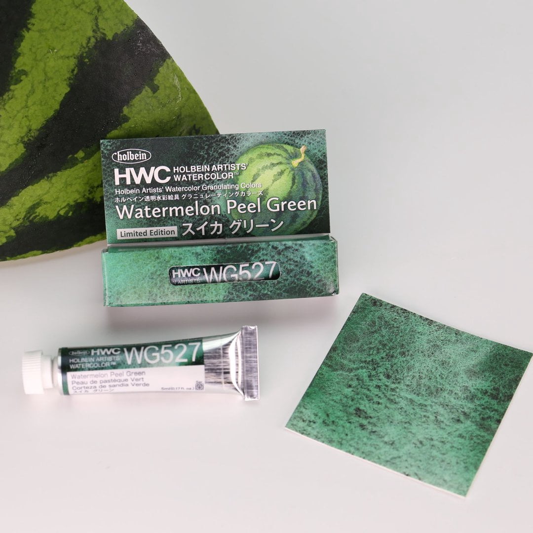 Holbein Artist Watercolor - Limited Edition Watermelon Duo Set (Watermelon Red WG507 & Watermelon Peel Green WG527)