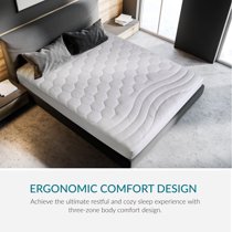 Bedsure Hypoallergenic Antibacterial Quilted Mattress Pad Ultra