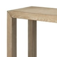 thumbnail image 2 of Table with Wooden Block Legs and Grain Details, Brown- Saltoro Sherpi, 2 of 5