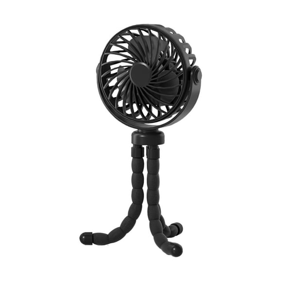 Portable Handheld Fan Flexible Octopus Tripod Desktop Fan Baby Stroller / Crib Hanging Fan with Ambient Night Light 3 Adjustable Wind Speeds 360° Rotation