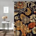 thumbnail image 2 of Patifu Flower Leaf Bathroom Decoration Set with Hook, Graphic Print Polyester Fashion Shower Curtain Bathroom Decoration, Shower Curtain with Waterproof Fabric, Bathroom Shower Curtain with Hook, 2 of 7
